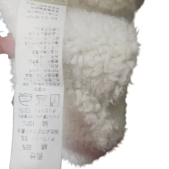 L.L.Bean Blue Sherpa-Lined Hoodie Jacket Womens Size M Reg Full-Zip Cotton Blend - Picture 6 of 6